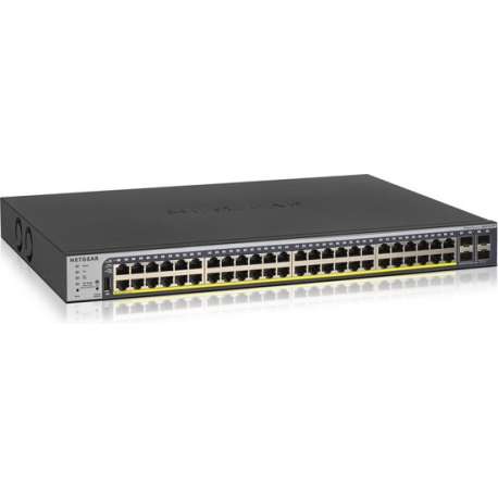 Netgear GS752TP Managed L2/L3/L4 Gigabit Ethernet (10/100/1000) Zwart 1U Power over Ethernet (PoE)