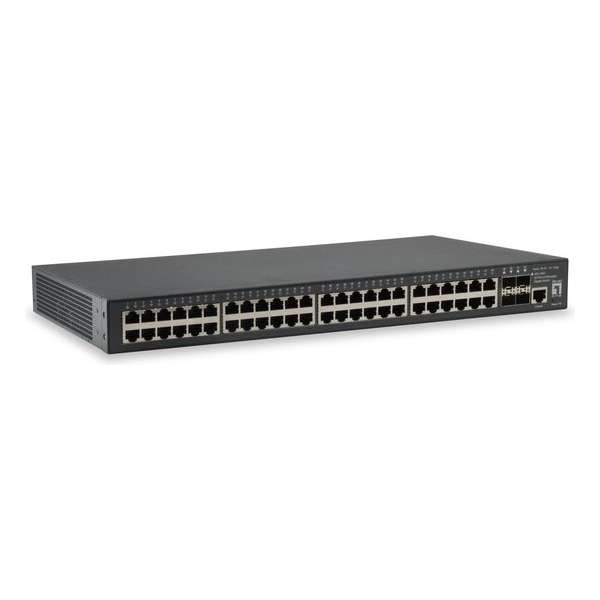 LevelOne GEL-5261 Managed L3 Gigabit Ethernet (10/100/1000) Zwart