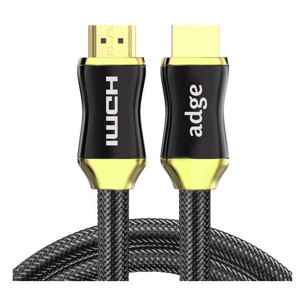 Adge® - HDMI Kabel 2.0 Gold Plated - High Speed Cable - Full HD 1080p - HDMI naar HDMI - 1,5 Meter