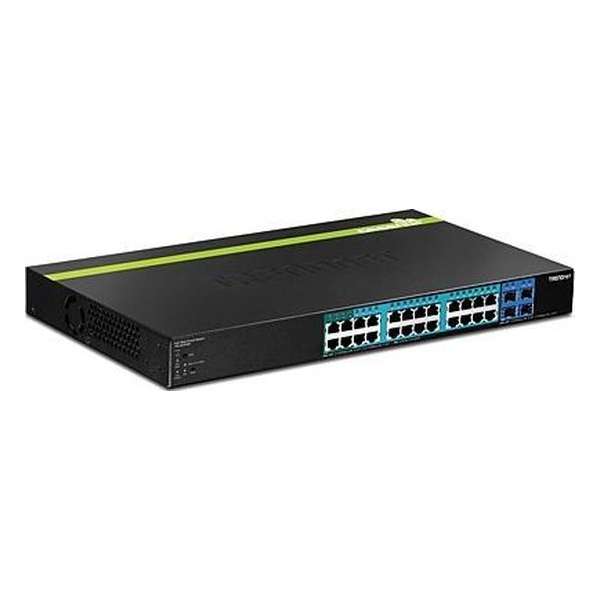 Trendnet TPE-2840WS netwerk-switch Managed Gigabit Ethernet (10/100/1000) Zwart 1U Power over Ethernet (PoE)