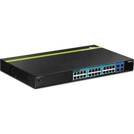 Trendnet TPE-2840WS netwerk-switch Managed Gigabit Ethernet (10/100/1000) Zwart 1U Power over Ethernet (PoE)