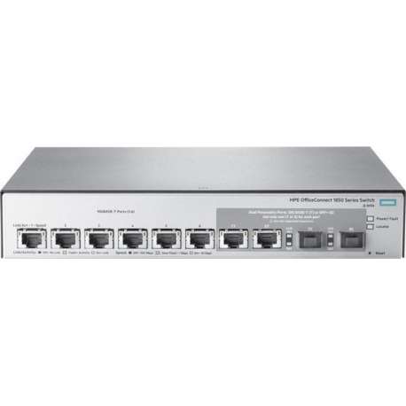 Hewlett Packard Enterprise OfficeConnect 1850 6XGT & 2XGT/SPF+ Managed L2 Gigabit Ethernet (10/100/1000) Grijs 1U