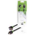 High Speed HDMI -kabel met Ethernet HDMI -connector - HDMI -connector 270 haaks2.00 m grijs