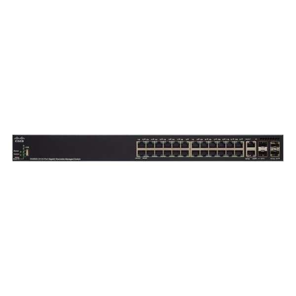 Cisco SG350X-24MP Managed L3 Gigabit Ethernet (10/100/1000) Zwart 1U Power over Ethernet (PoE)