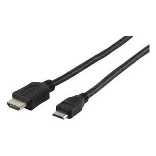 Valueline - 1.3 High Speed HDMI naar Mini HDMI kabel - 1.50 m - Zwart