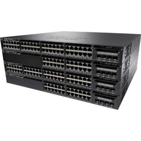 Cisco Catalyst WS-C3650-24PWD-S netwerk-switch Managed L3 Gigabit Ethernet (10/100/1000) Zwart 1U Power over Ethernet (PoE)