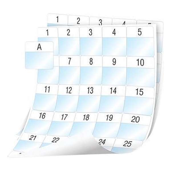 XTL (41 mm x 42 mm) Laminated Wire/Cable Wrap Sheet Labels