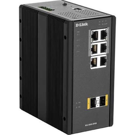 D-Link DIS‑300G‑8PSW Managed L2 Gigabit Ethernet (10/100/1000) Zwart Power over Ethernet (PoE)