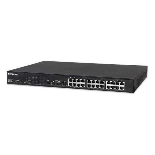 Intellinet 561372 netwerk-switch Managed Gigabit Ethernet (10/100/1000) Zwart Power over Ethernet (PoE)