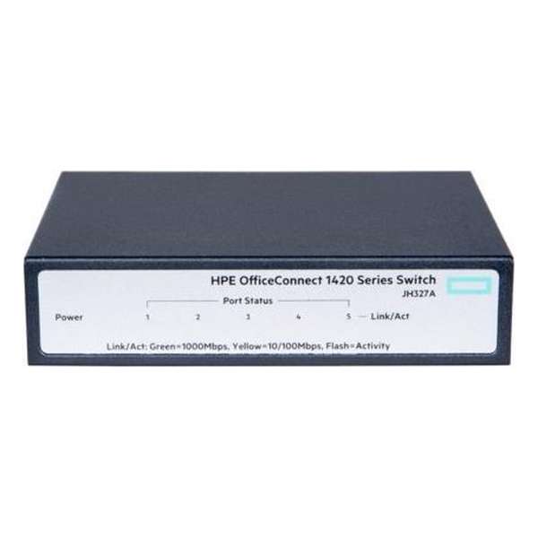 Hewlett Packard Enterprise OfficeConnect 1420 5G Unmanaged L2 Gigabit Ethernet (10/100/1000) Grijs 1U