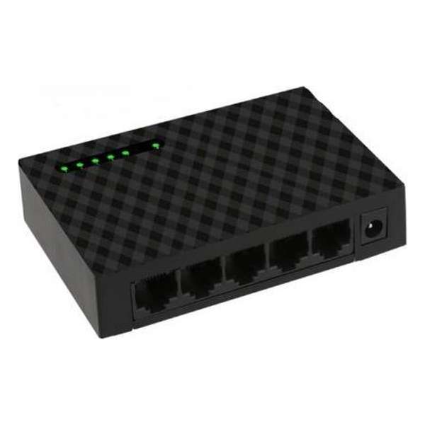 DrPhone 5 Port Desktop Switch - 10/100/1000Mbps Netwerk Switch - 5 Ethernet Poorten - Zwart