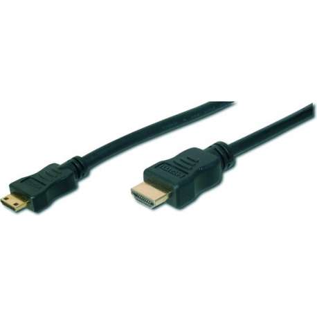 ASSMANN Electronic AK-330106-030-S HDMI kabel 3 m HDMI Type A (Standaard) HDMI Type C (Mini) Zwart