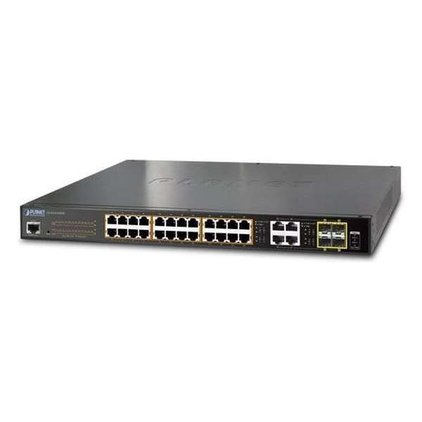 Planet GS-4210-24P4C netwerk-switch Managed L2+ Gigabit Ethernet (10/100/1000) 1U Power over Ethernet (PoE)