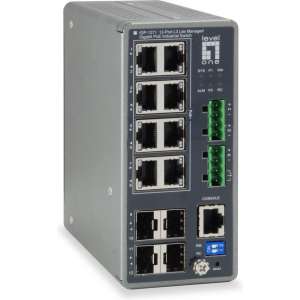 LevelOne IGP-1271 Managed L3 Gigabit Ethernet (10/100/1000) Grijs Power over Ethernet (PoE)