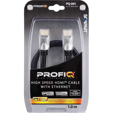 ProfiQ Pq001 Hdmi K High Speed En Ethernet 1.0m