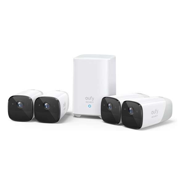 Eufycam 2 - 4 beveiligingscamera's / IP-camera's + basisstation - 365 dagen batterij - Voor binnen & buiten