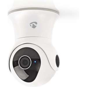 Nedis WIFICO20CWT Slimme WiFi waterbestendige IP-buitencamera met Pan/Tilt/Zoom (Full-HD 1080p, PTZ)