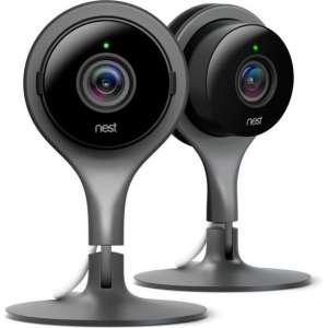 Google Nest Cam Indoor Beveiligingscamera - 2 stuks