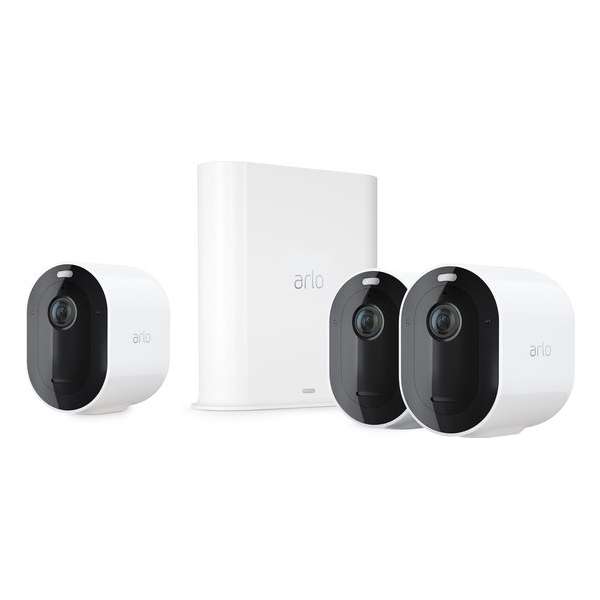 Arlo Pro 3 Draadloze IP-Camera's - Basisstation + 3 beveiligingscamera's