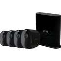 Arlo Pro 3 Draadloze IP-Camera's - Basisstation + 4 beveiligingscamera's - Zwart