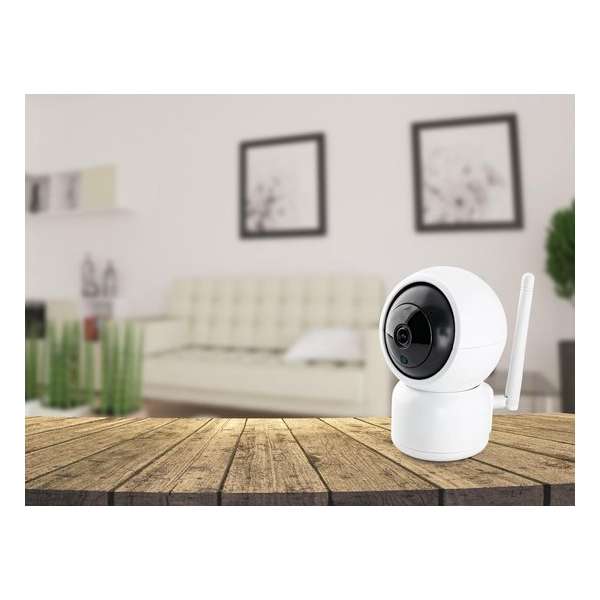 Caliber HWC102PT - Smart wifi camera - Pan/Tilt - Bewegingssensor - Wit