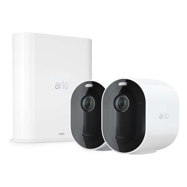 Arlo Pro 3 Draadloze IP-Camera's - Basisstation + 2 beveiligingscamera's