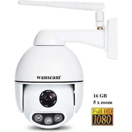 Wanscam K54 IP camera met 16GB geheugen en 5x zoom