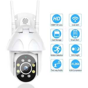 Tweeweg Audio WiFi Camera Buiten 1080P 2MP IP66 Speed Dome CCTV IR Cut Nachtzicht Surveillance Cloud Bewakingscamera