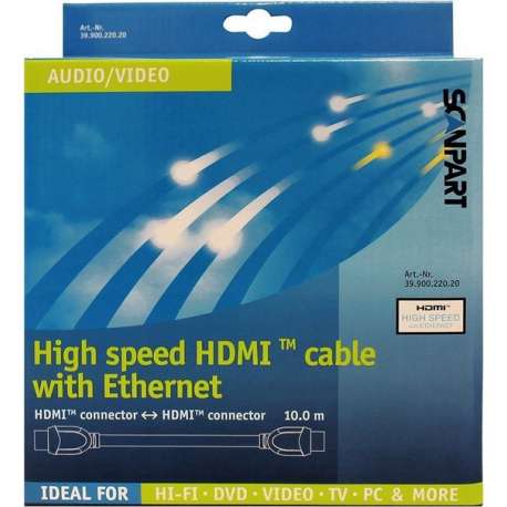 Scanpart - Scanpart Hdmi Kabel High Speed En Ethernet 10m - 30 Dagen Niet Goed Geld Terug
