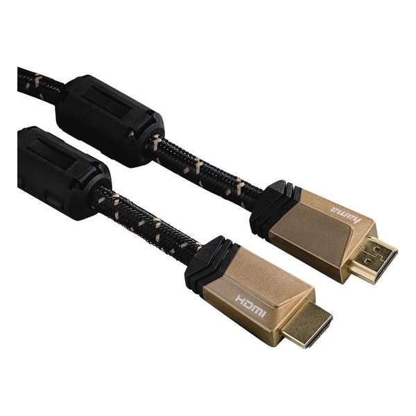 Hama high speed HDMI kabel ethernet gold metal 5m 5 ster