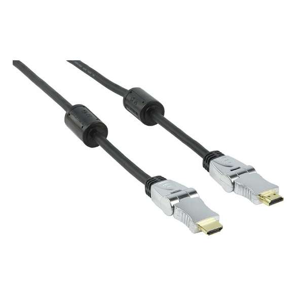 HQ 1.5m, HDMI M/M HDMI kabel 1,5 m HDMI Type A (Standaard) Grijs