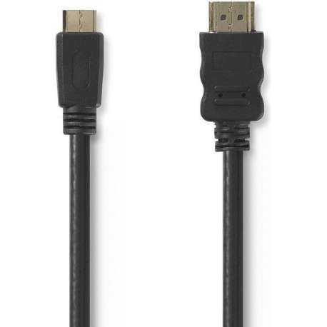 Nedis CVGP34500BK30 HDMI kabel 3 m HDMI Type A (Standaard) HDMI Type C (Mini) Zwart