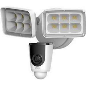 Floodlight camera with light and alarm