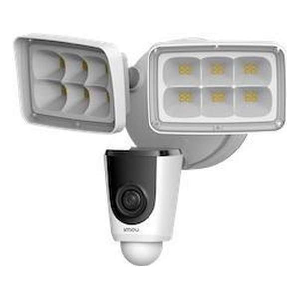 Floodlight camera with light and alarm