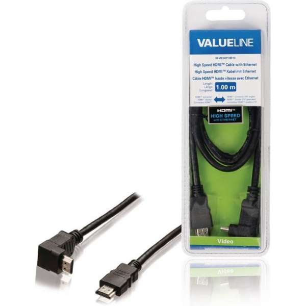 Valueline VLVB34210B10 High Speed Hdmi-kabel met Ethernet Hdmi-connector - Hdmi-connector 270