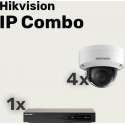 Hikvision WiFi HD camerabewaking set met 3 buiten en 1 binnen 411,412