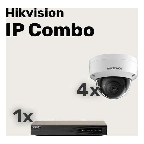 Hikvision WiFi HD camerabewaking set met 3 buiten en 1 binnen 411,412