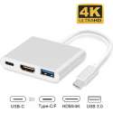 USB-C adapter voor Macbook met USB, HDMI, USB-C