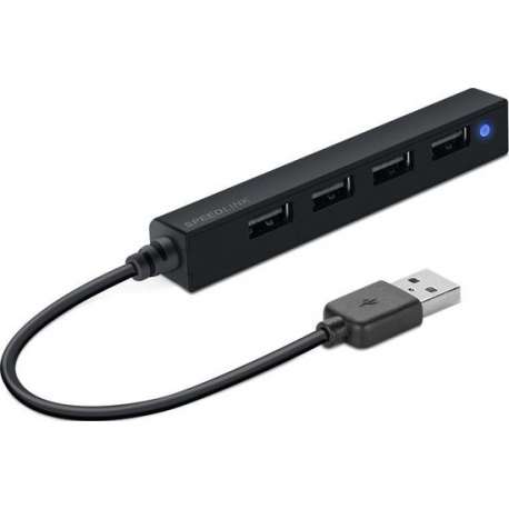 Speedlink Snappy Slim - USB Hub - 4 Poort - USB 2.0