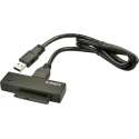 Lindy 42713 kabeladapter/verloopstukje USB 3.1 A SATA Zwart