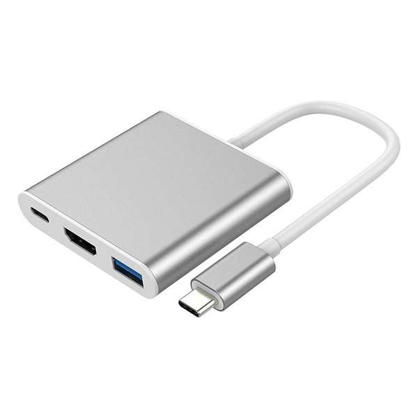 USB-C 3 in 1 Adapter - USB-C Hub naar 4K HDMI - USB3.0 en USB C