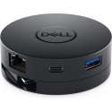 DELL DA300 Bedraad USB 3.2 Gen 2 (3.1 Gen 2) Type-C Zwart