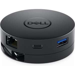 DELL DA300 Bedraad USB 3.2 Gen 2 (3.1 Gen 2) Type-C Zwart