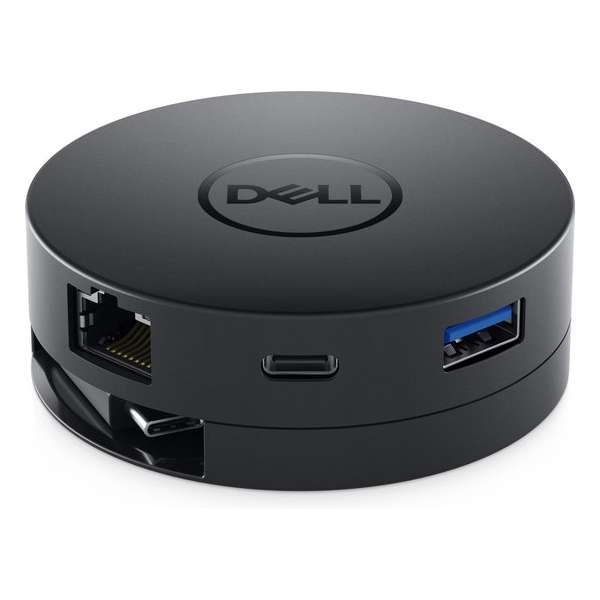 DELL DA300 Bedraad USB 3.2 Gen 2 (3.1 Gen 2) Type-C Zwart