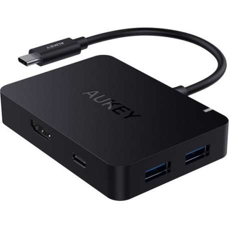 AUKEY USB C Hub HDMI Poort ( 4k ) 4x 3.0 USB