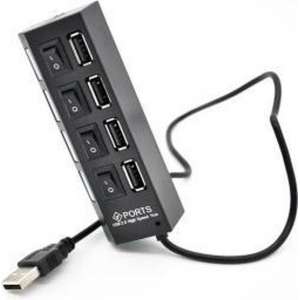 Fubec High Speed LED Slim USB 2.0 4 Ports Usb HUB Sharing Switch voor Desktop Laptop