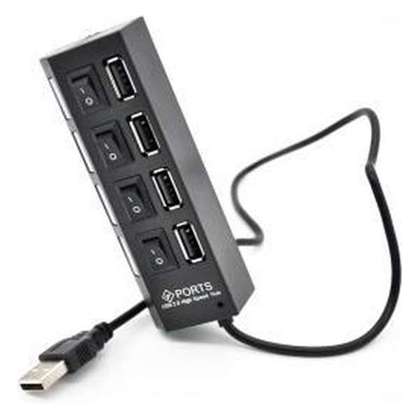 Fubec High Speed LED Slim USB 2.0 4 Ports Usb HUB Sharing Switch voor Desktop Laptop