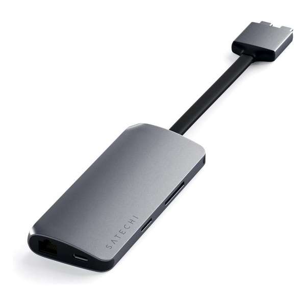 Satechi Type-C Dual Multimedia Adapter - Space Grey