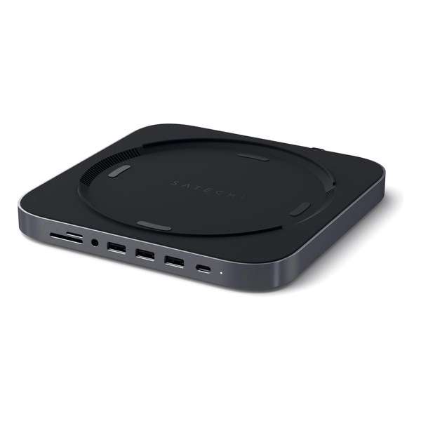 Satechi Aluminium Mac Mini standaard met ingebouwde Hub - Space Gray