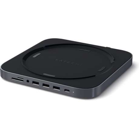 Satechi Aluminium Mac Mini standaard met ingebouwde Hub - Space Gray